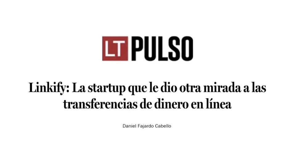 Cristian Casamayor, fundador de Linkify, en el reportaje de La Tercera